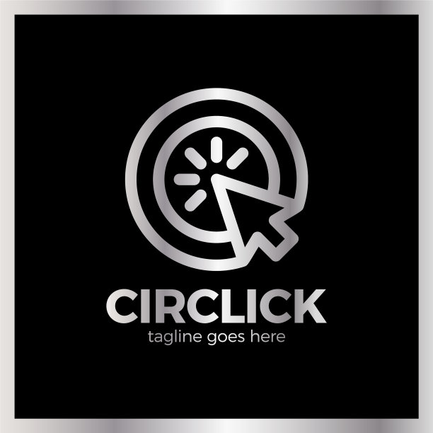 圆形箭头点击logo图片下载