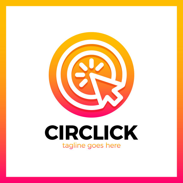 圆形箭头点击logo图片下载