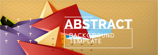 三维三角形形状抽象背景图片下载