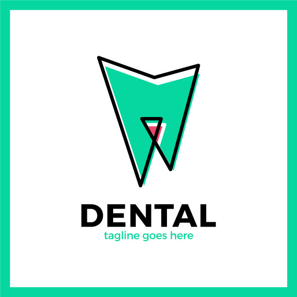 牙齿线标志图片下载