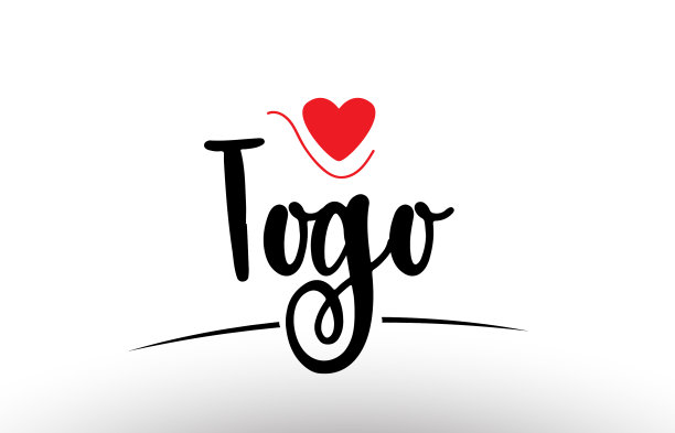 多哥国家文字排版标志图标设计图片下载