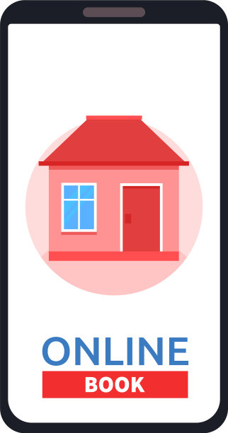 智能手机屏幕上的主图标出租公寓图片下载