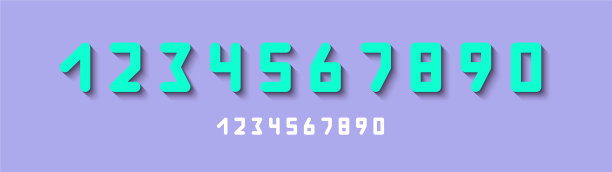 数字奠定了现代风格图片下载