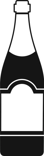 香槟酒图标简约风格图片下载