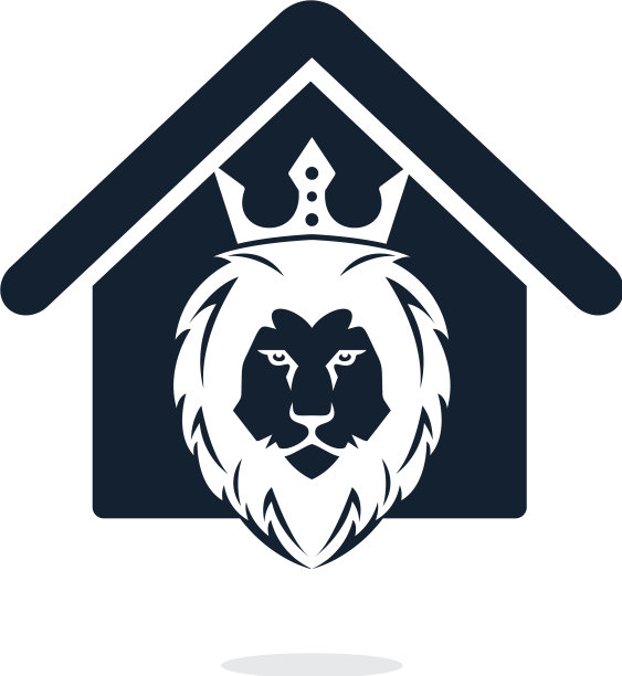 狮子和建筑标志图片下载