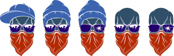 骷髅头标志设置图标或纹身城市图片下载