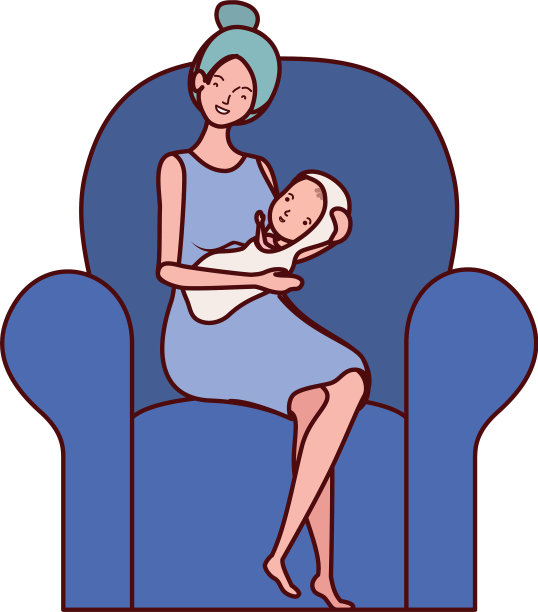 可爱的怀孕母亲，基部很少图片下载