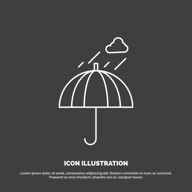 伞，露营，下雨，安全，天气，标志线图片下载