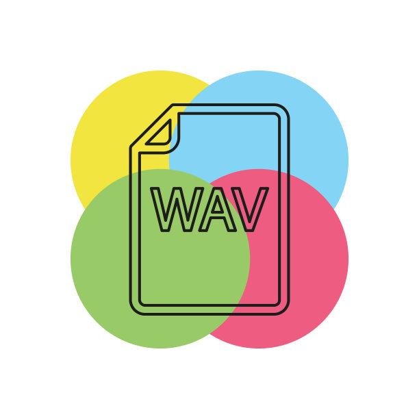 WAV文档下载图标-文件格式图片下载