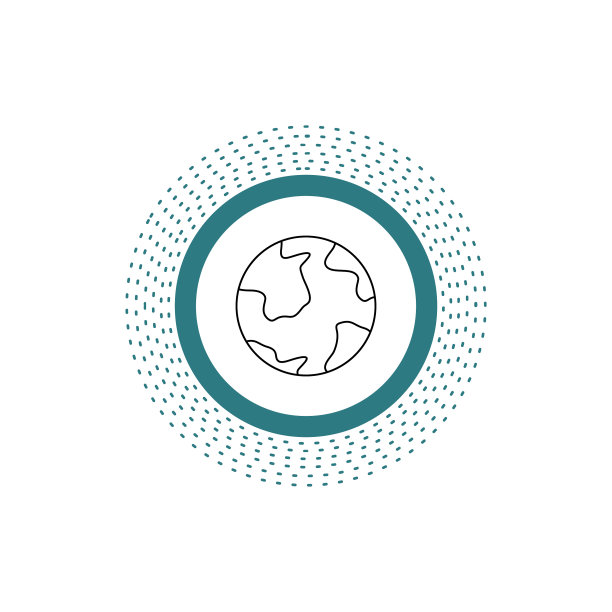 地球地球世界地理发现线图标图片下载