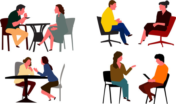 让人们坐在咖啡馆里图片下载