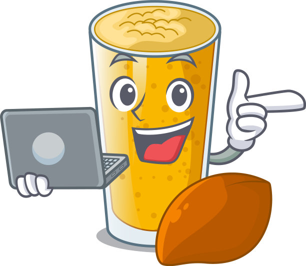 手提电脑里装着卡通芒果图片下载