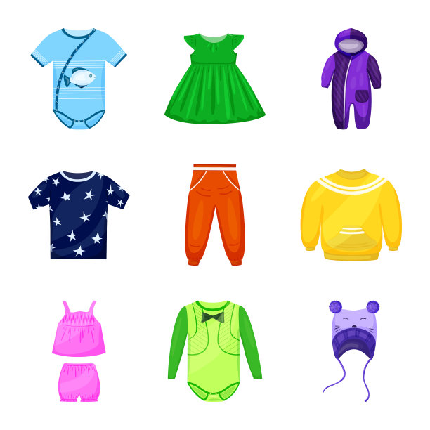 孤立的对象band和孩子的标志设置婴儿图片下载