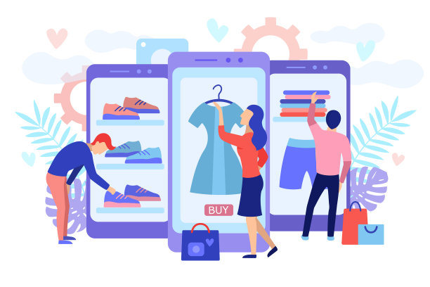 移动购物consept图片下载