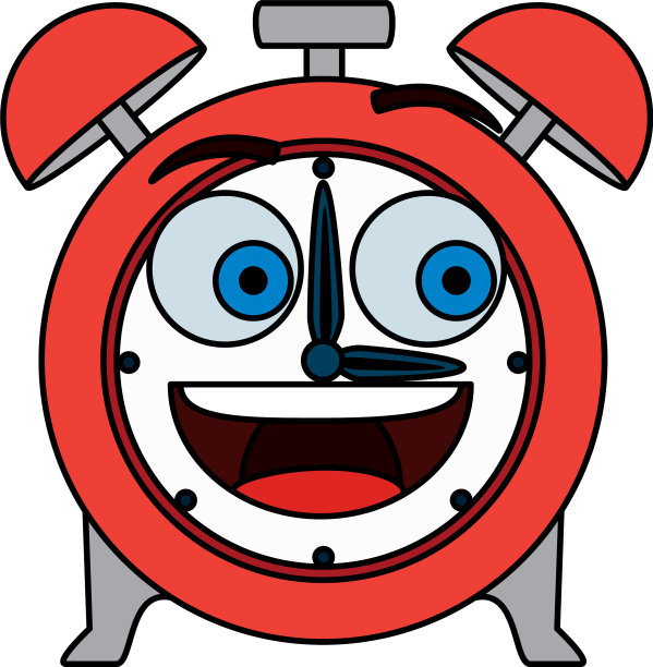 闹钟卡哇伊漫画人物图片下载