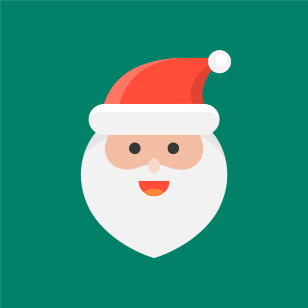 可爱的圣诞老人表情设计图片下载