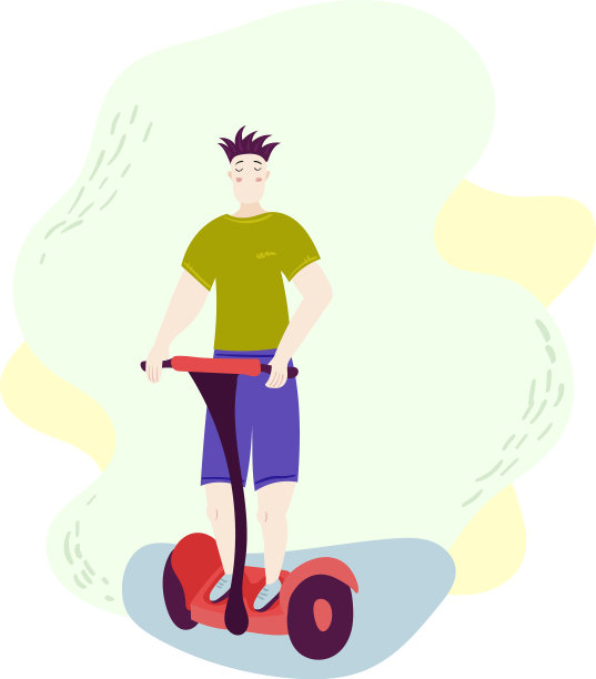 骑着悬浮滑板的男孩骑着旋转滑板图片下载