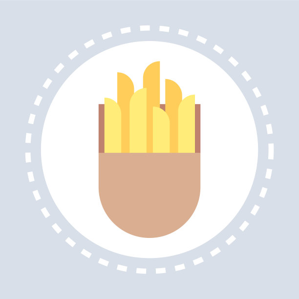 快餐标志薯条标志不健康的食物图片下载