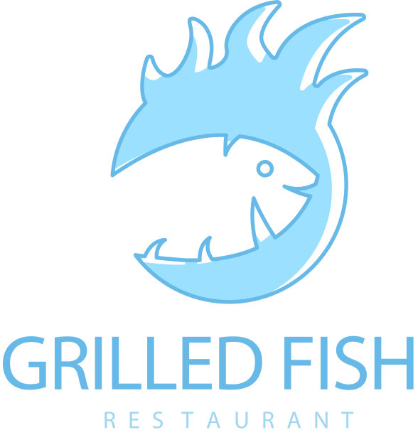 Logo烤鱼餐厅图片下载