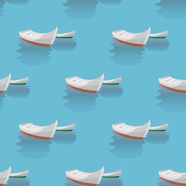 海洋印花无缝船在航行图片下载