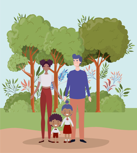 老师夫妇和孩子们在一起图片下载