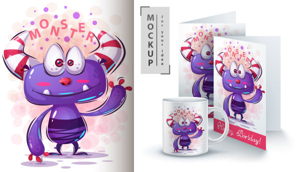 可爱的怪物-模型为你的想法图片下载