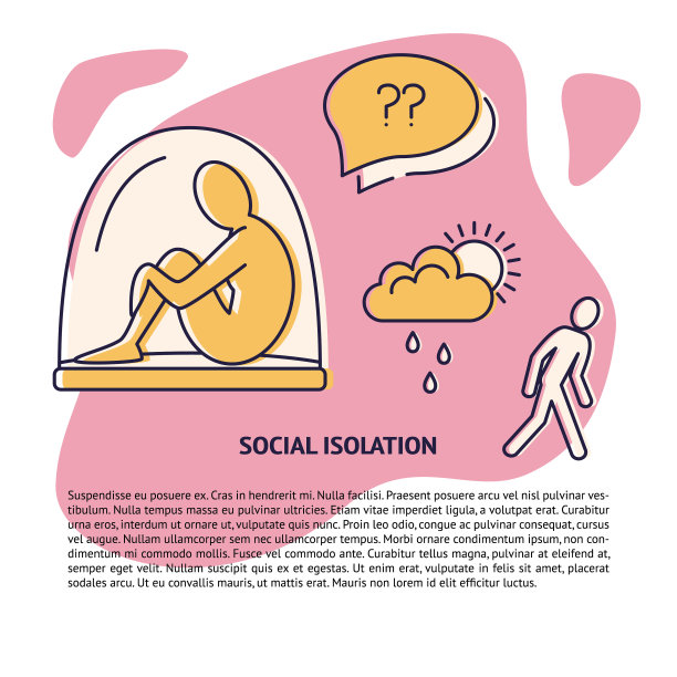 隔离概念与线条风格一致图片下载