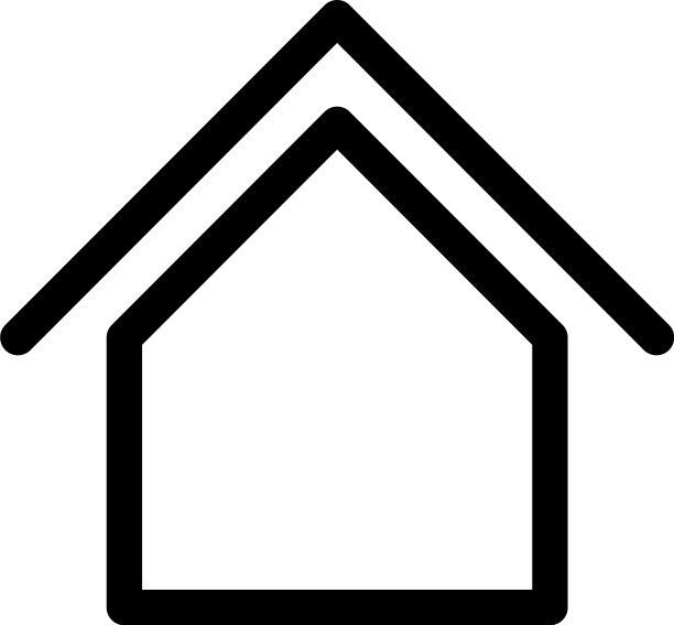 房屋标志符号轮廓现代设计图片下载