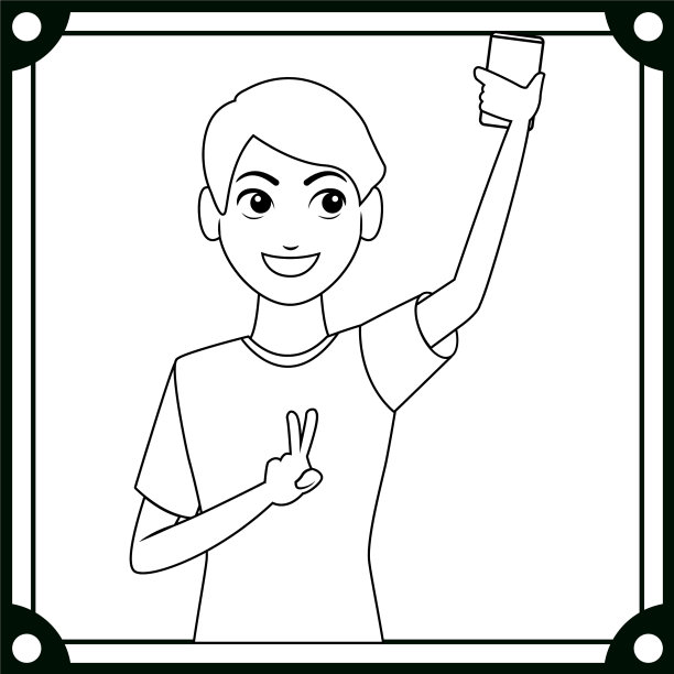 年轻人卡通图片下载