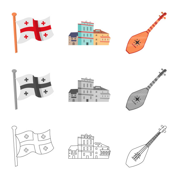 设计文化和观光标志图片下载