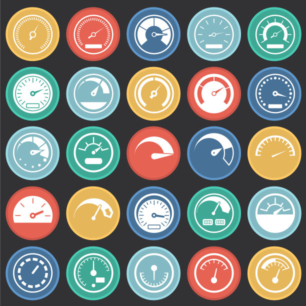 模拟仪表上的色圈为黑色图片下载