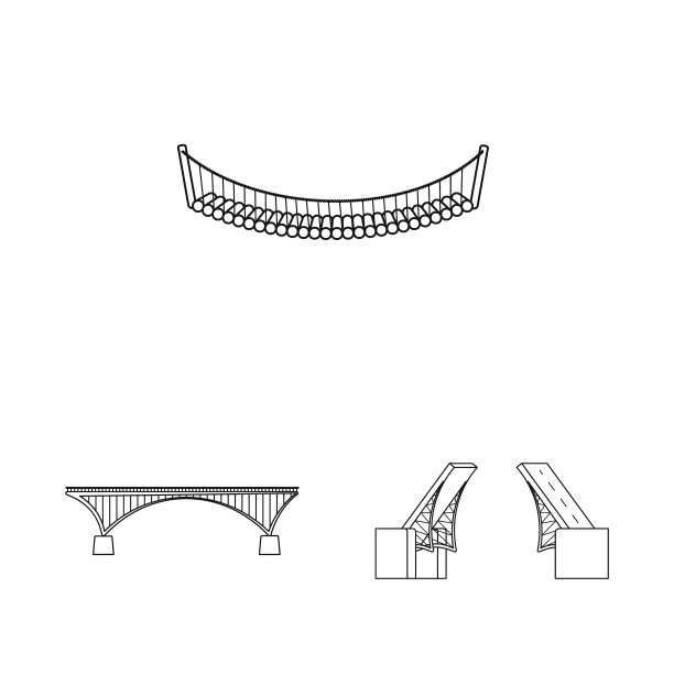 孤立的物体视觉和连接符号图片下载