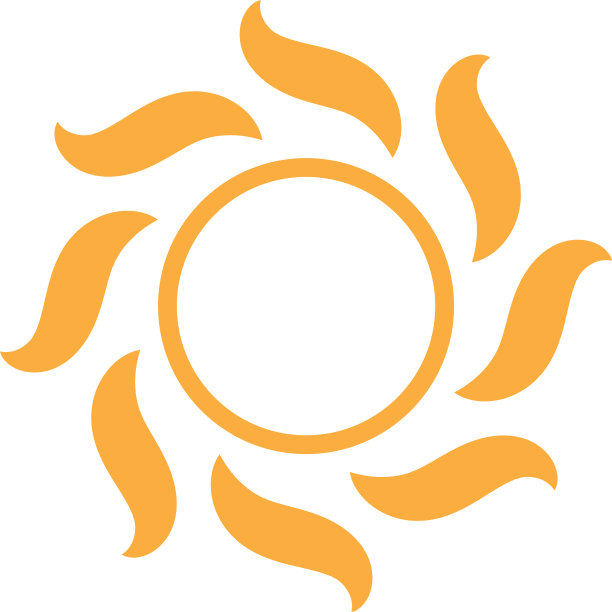太阳插图标志图标图片下载