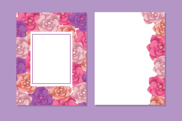 卡片上的玫瑰插花图片下载