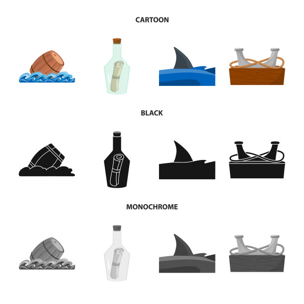 设计旅行和属性符号集图片下载