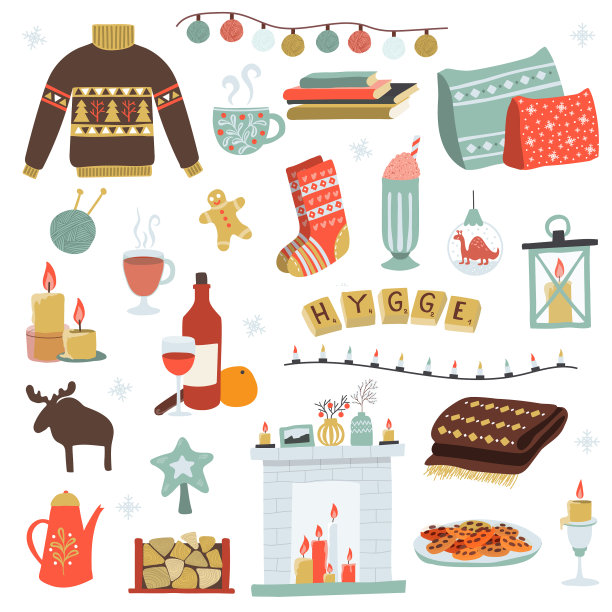 舒适的家温暖的针织毛衣图片下载