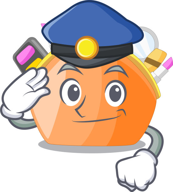 警用化妆包的人物造型图片下载