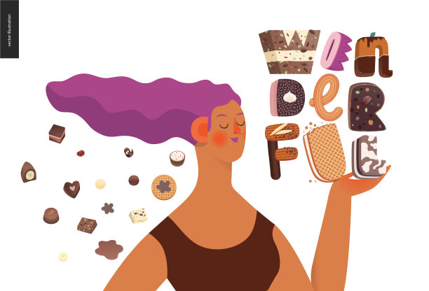 甜点的诱惑字体图片下载