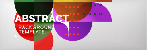 圆和半圆抽象背景图片下载