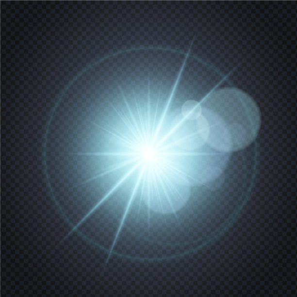 火花闪烁发光-恒星爆发与镜头辉光图片下载