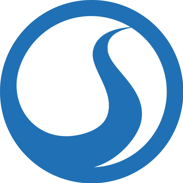 S字母河标志模板图标图片下载