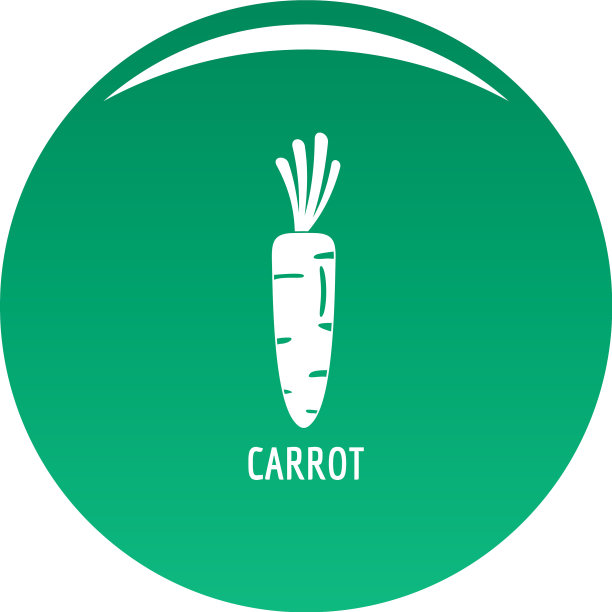 胡萝卜绿色图标图片下载