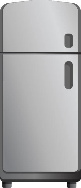 复古冰箱图标卡通风格图片下载