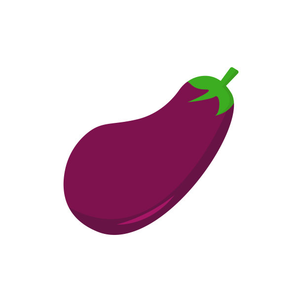 茄子图标在白色背景图形和图片下载