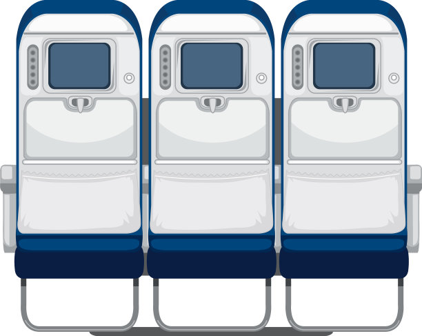 在飞机座位的后面图片下载