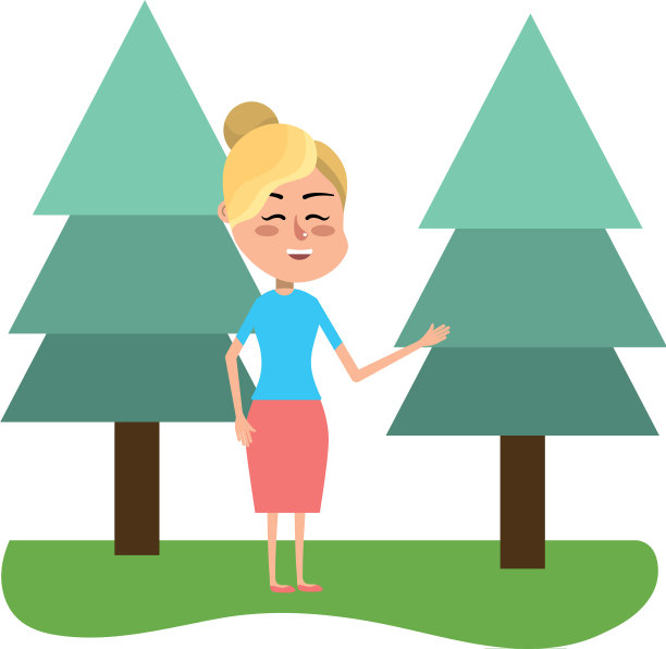 可爱的女人卡通图片下载