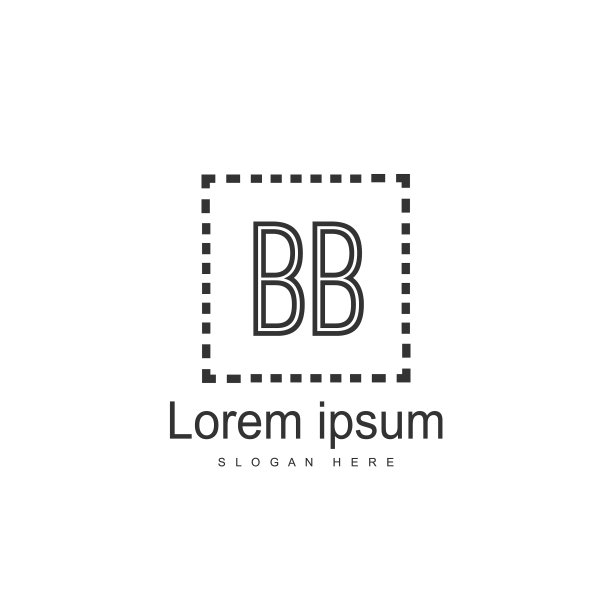 字母标志bb模板设计图片下载