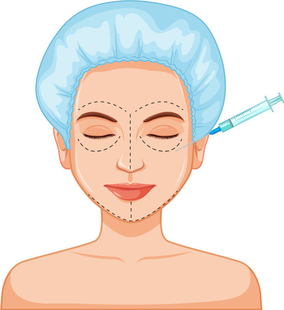 面部肉毒杆菌填充皮肤注射图片下载