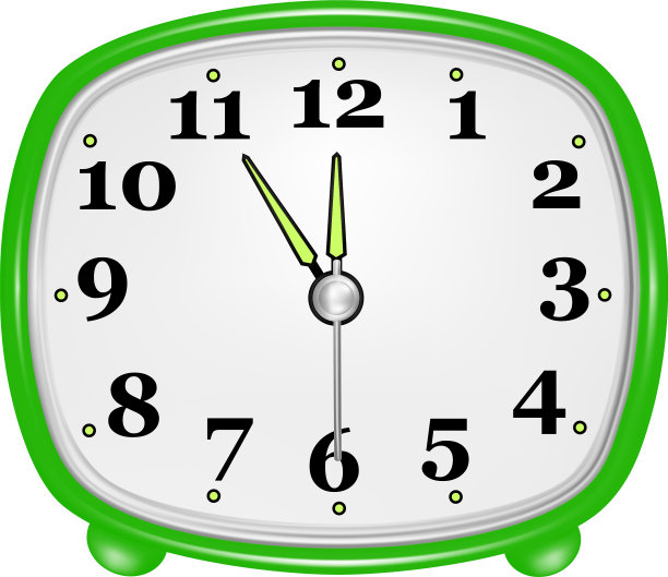 桌子时钟在白色的背景图片下载