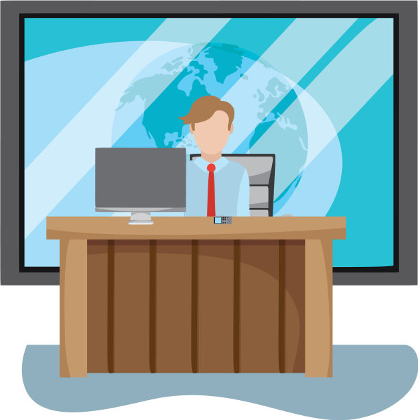 新闻记者卡通图片下载